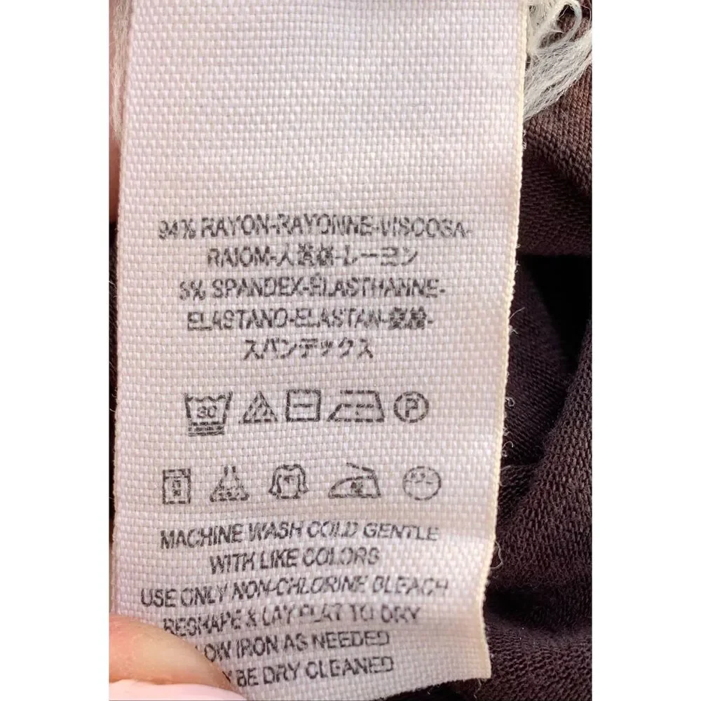 WE THE FREE PEOPLE latte brown black BURNOUT TANK TOP sz S - Picture 5 of 6